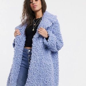 ASOS Periwinkle Sherpa - Oversized